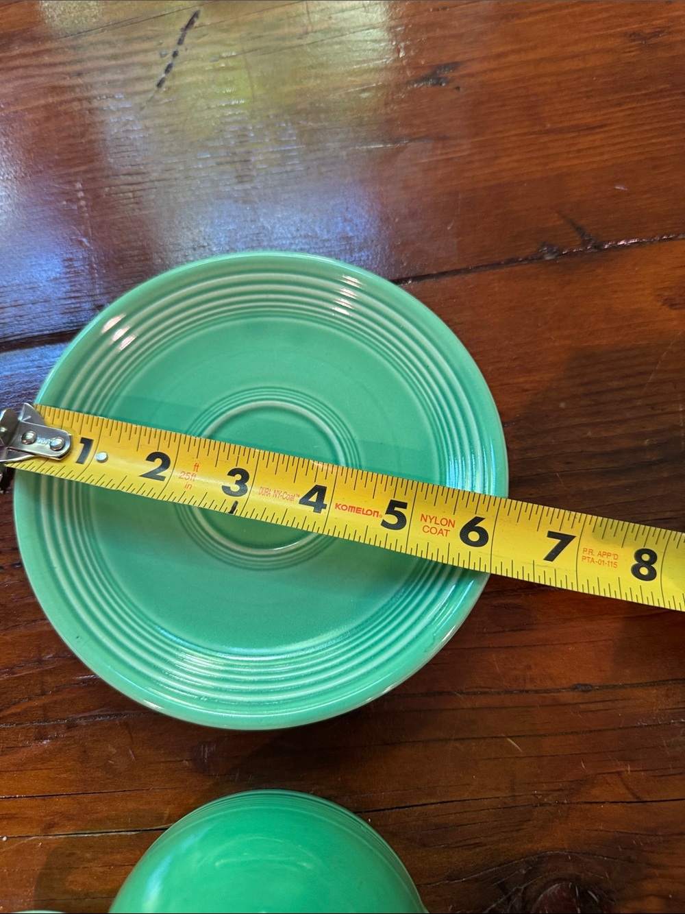 Fiestaware creamer and plate set - Picture 7 of 9